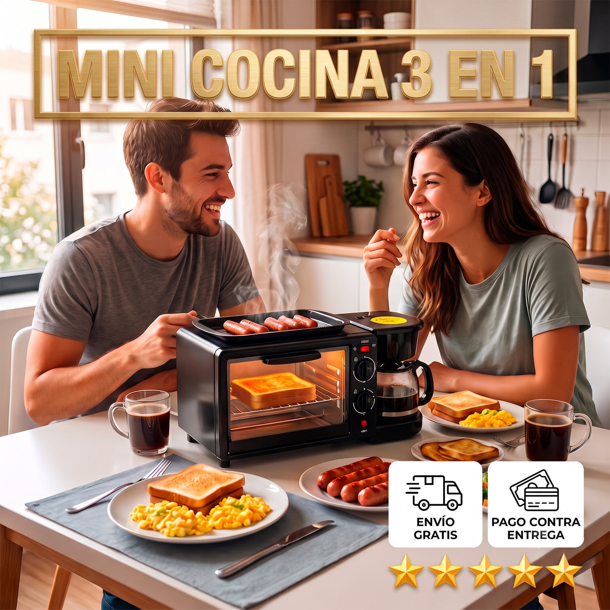 Mini cocina 3 en 1 + ENVÍO GRATIS