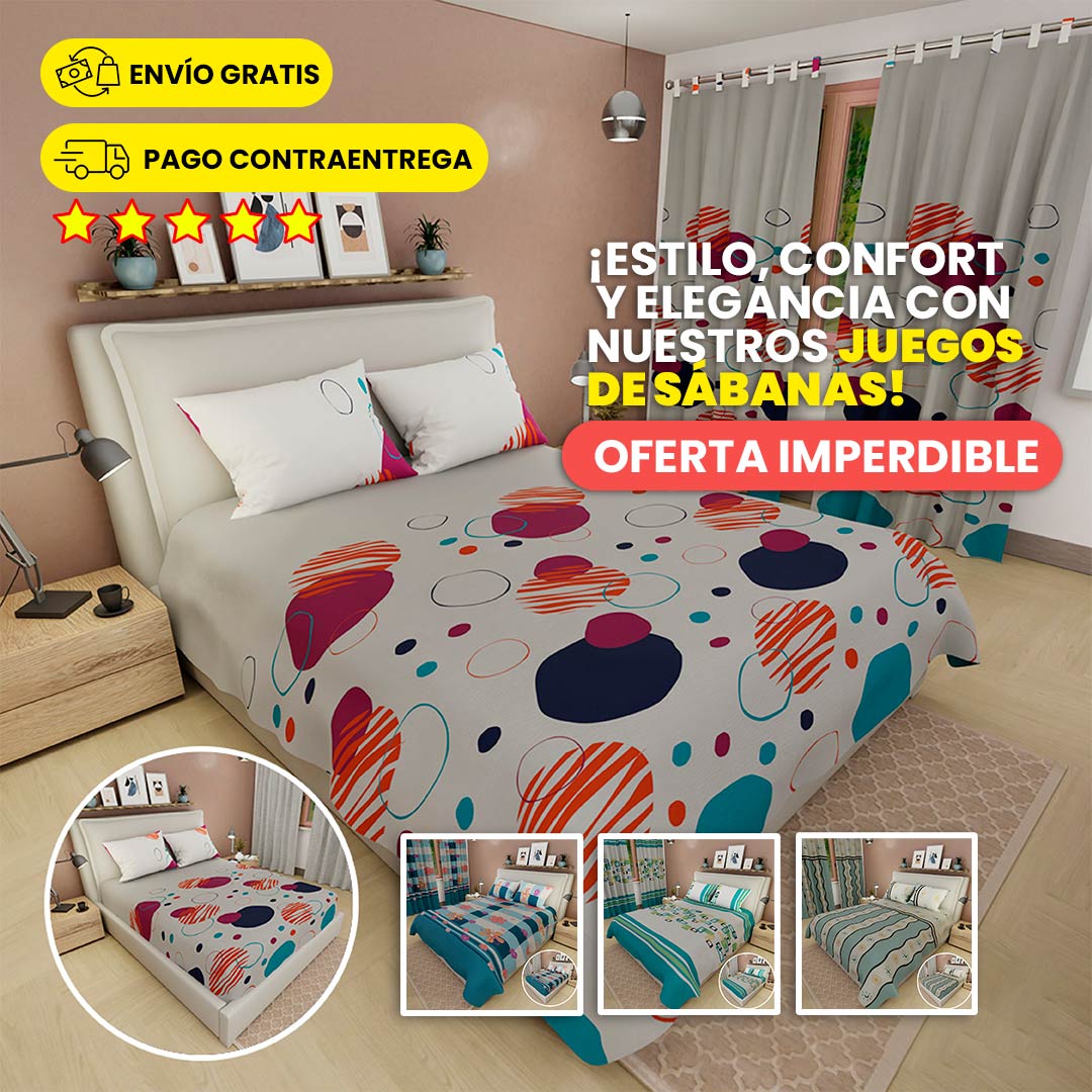 SÚPER PROMO -JUEGOS DE SÁBANAS 🌟 ¡PAGA 2 LLEVA 3! 🌟