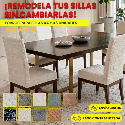 FORROS TEXTURIZADOS PARA SILLAS - ENVÍO GRATIS