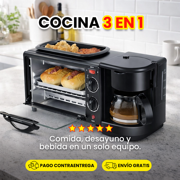 Mini cocina 3 en 1 + ENVÍO GRATIS