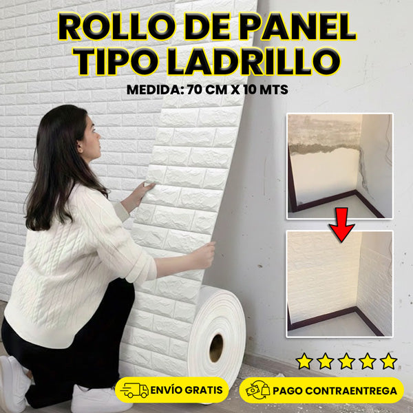 Rollo de paneles 3D de 10 METROS + ENVÍO GRATIS