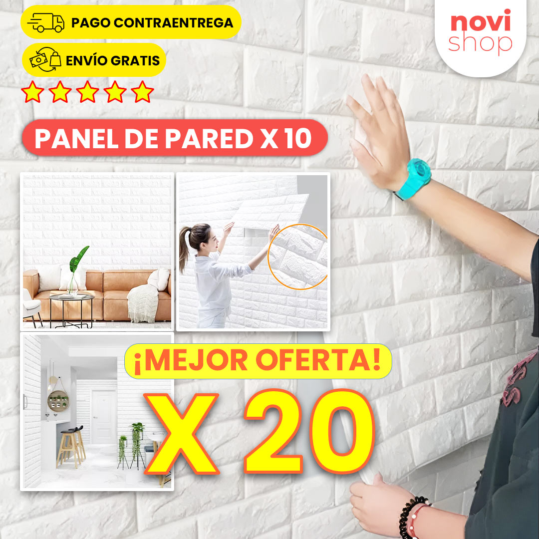 PANEL DE PARED x 10 + ENVÍO GRATIS